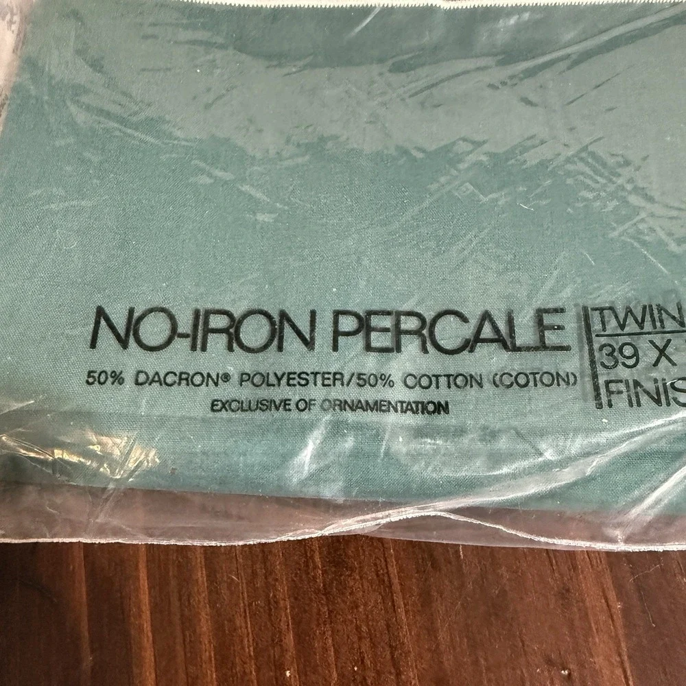 Color Connection West Point Pepperell Twin Flat And Fitted Sheets Jade Green NEW